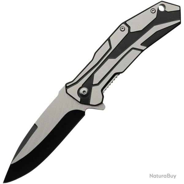 Couteau Pliant Rite Edge Raider A/O Lame Inox Manche Inox Linerlock CN300541BK