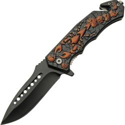 Couteau Pliant Rite Edge Scorpion A/O Lame Inox Manche ABS Noir Linerlock CN300563