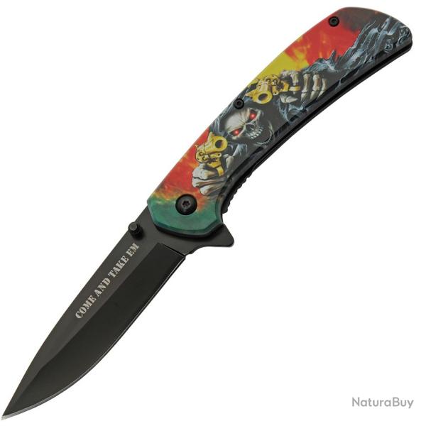 Couteau Pliant Rite Edge Reaper A/O Lame Inox Manche ABS Rouge Linerlock CN300589RD