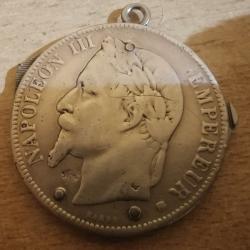 Onglier Eloi Pernet 5 Francs Napol&eacute;on III 1869