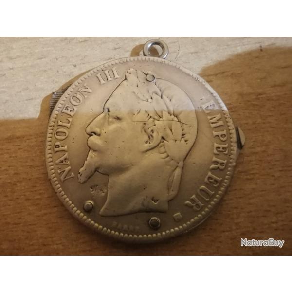 Onglier Eloi Pernet 5 Francs Napol�on III 1869