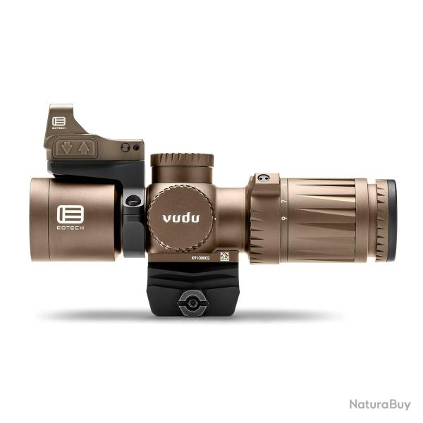 LUNETTE EOTECH VUDU 3-9X32 SFP TAN - RETICULE MR5 (MRAD) + POINT ROUGE EFLX ET MONTAGES
