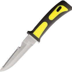 Couteau Fixe Rite Edge Diver's Lame Acier 420J2 Manche Synth&eacute;tique Noir &Eacute;tui ABS CN210424YW