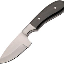 Couteau Fixe Rite Edge Creg Skinner Lame Inox Manche ABS Noir &Eacute;tui Cuir PA203546