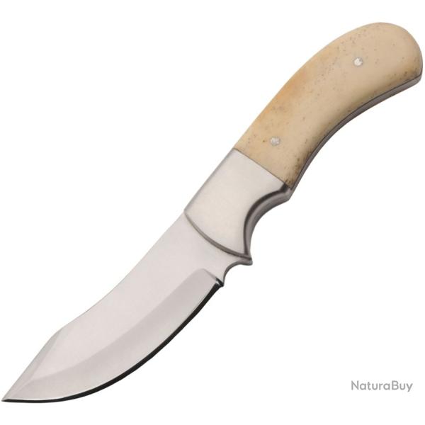 Couteau Fixe Rite Edge Rugged Hunter Lame Inox Manche Os �tui Cuir PA203548BO