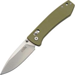 Couteau Pliant Rite Edge Rolling Lock Lame Acier 8Cr13MoV Drop Point Manche G10 Vert RUC4004