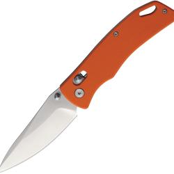 Couteau Pliant Rite Edge Rolling Lock Lame Acier 8Cr13MoV Drop Point Manche G10 Orange RUC4005
