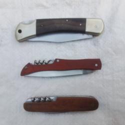 3 COUTEAUX PLIANTS