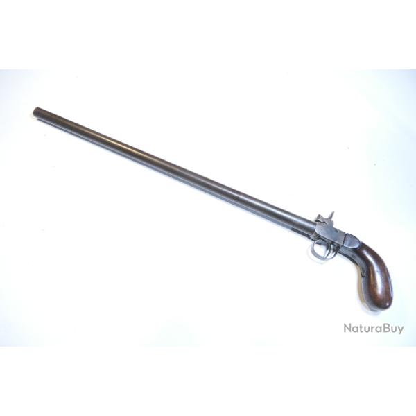 PISTOLET DE BRACONNIER A PERCUSSION