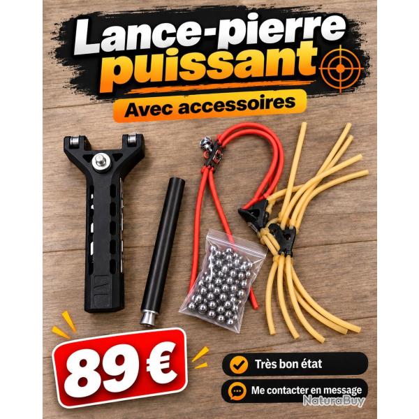 Lance pierre bille acier