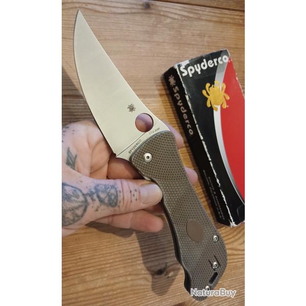 Tr�s Rare Couteau Spyderco C225GP Hundred Pacer Pin Parfait �tat