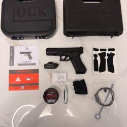 Umarex T4E Glock 17 Gen5 Co2 - Calibre .43 - Pack avec accessoires