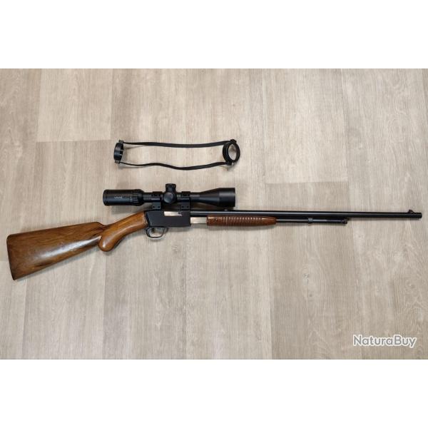 Carabine � pompe BROWNING mod. TROMBONE - Calibre .22 LR - Canon 56 cm + Lunette (Occasion)