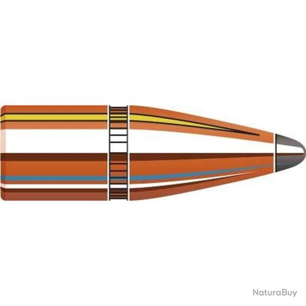Bo�te de 100 ogives Hornady 22 .224 55GR SP WC 2266