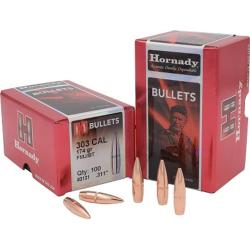 Bo&icirc;te de 100 ogives Hornady 303 .310 174GR FMJ BT 3131
