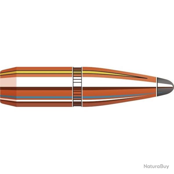 Bo�te de 100 ogives Hornady 6MM .243 100GR BTSP 2453