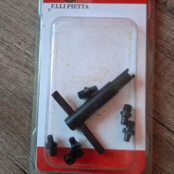 Kit 6 chemin&eacute;es + clef de d&eacute;montage pietta