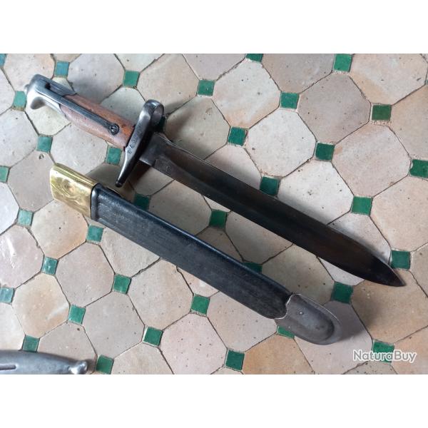 baionette italienne  1870 pour carcano