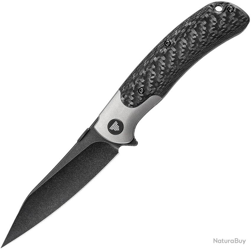 Coutequ Couteau Pliant TRIVISA UMa-05B Lame Acier CPM-S35VN Manche Fibre de ...