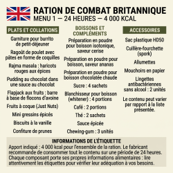 Ration militaire Arm&eacute;e Britannique - 1