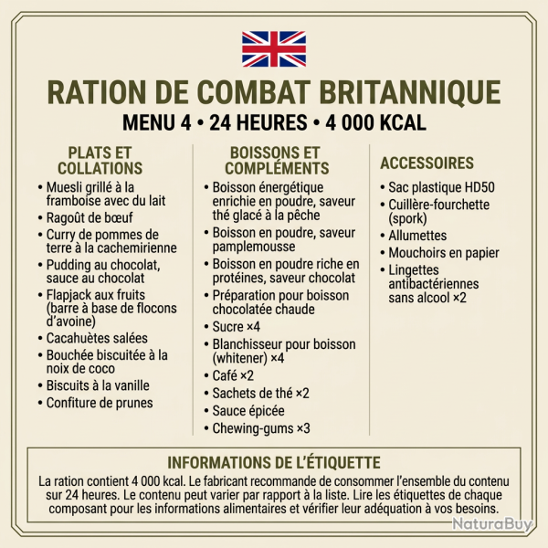 Ration militaire Arm�e Britannique - 4