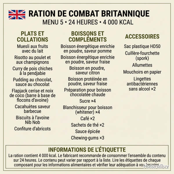 Ration militaire Arm�e Britannique - 5