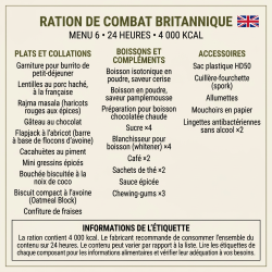 Ration militaire Arm&eacute;e Britannique - 6