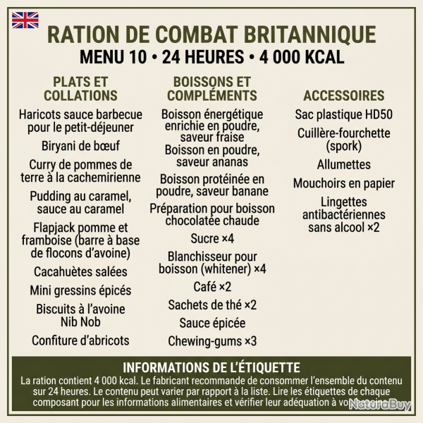 Ration militaire Arm�e Britannique - 10