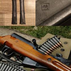 Paire de lame chargeur sovi&eacute;tique 10 cartouches 7.62X39 pour fusil SKS avec marquage 3TK
