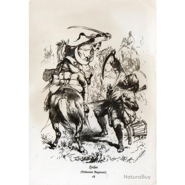 Carte postale illustr�e Hu?ar 18 -N�8965