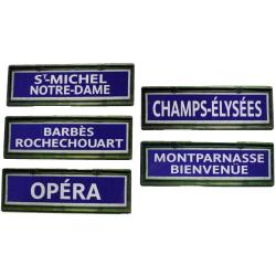Lot 5 mini plaques m&eacute;tro 2