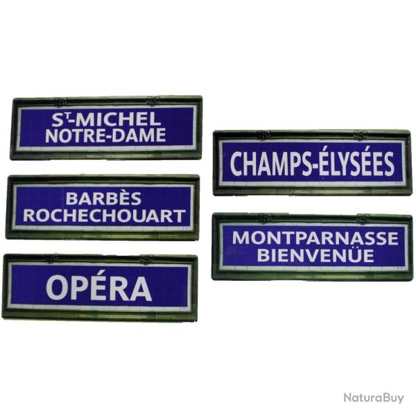 Lot 5 mini plaques m�tro 2
