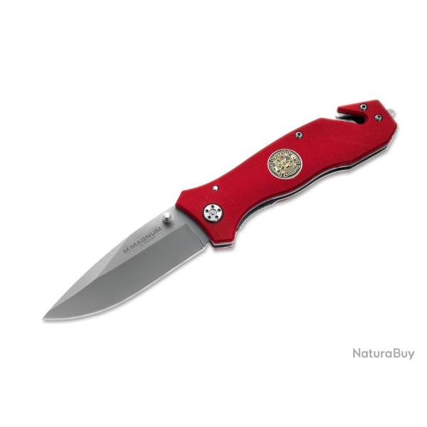 COUTEAU BOKER MAGNUM FIRE BRIGADE LAME 85MM MANCHE G10
