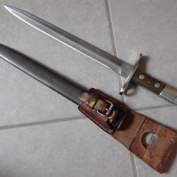 175934 - Ba&iuml;onnette Suisse Mod&egrave;le 1918 + PF. Pour fusil Schmidt-Rubin mod&egrave;le K 31 ou k11