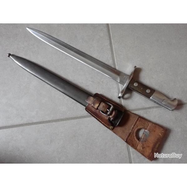 175934 - Ba�onnette Suisse Mod�le 1918 + PF. Pour fusil Schmidt-Rubin mod�le K 31 ou k11