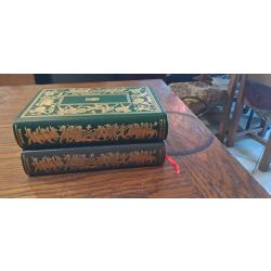 Hom&egrave;re - L'Iliade + L'Odyss&eacute;e - &Eacute;ditions Jean de Bonnot - 2 volumes reli&eacute;s plein cuir