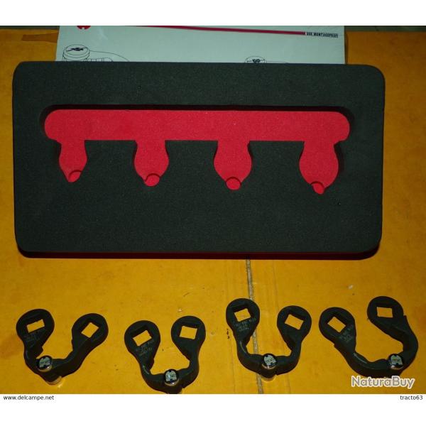 CLE DE DEMONTAGE POUR BOULONS USES DE MARQUE WURTH , 4 DIFFERENTS DIAMETRES POUR REPARATION DE MATER