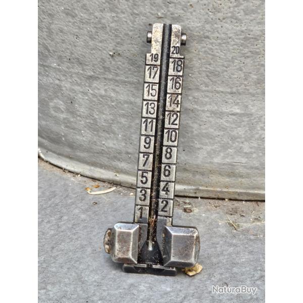 Planchette de hausse Mauser 98k k98 ww2 avec son curseur ( ref O 1026 )