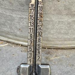 Planchette de hausse Mauser 98k k98 ww2 avec son curseur ( ref O 1026 2 ) num&eacute;ro 3613
