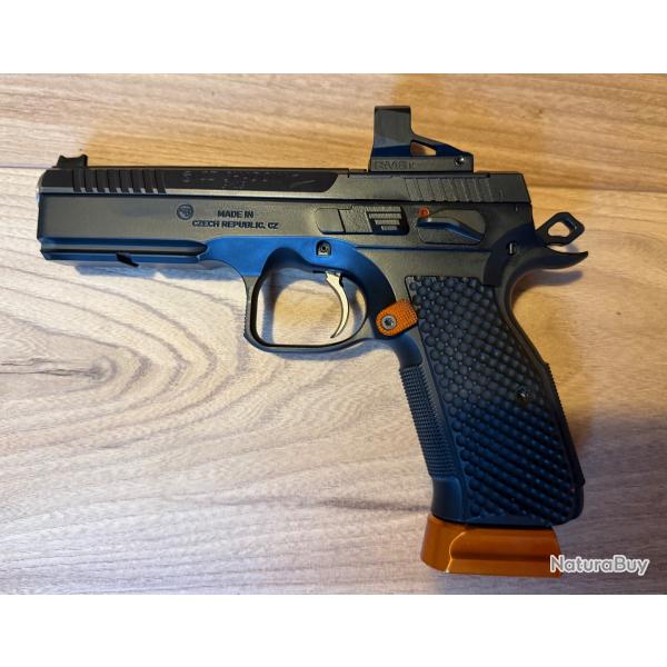 CZ Shadow 2 Orange Optic Ready (Janv 2025) + Shield RMSx Verre + Pack 6 Chargeurs