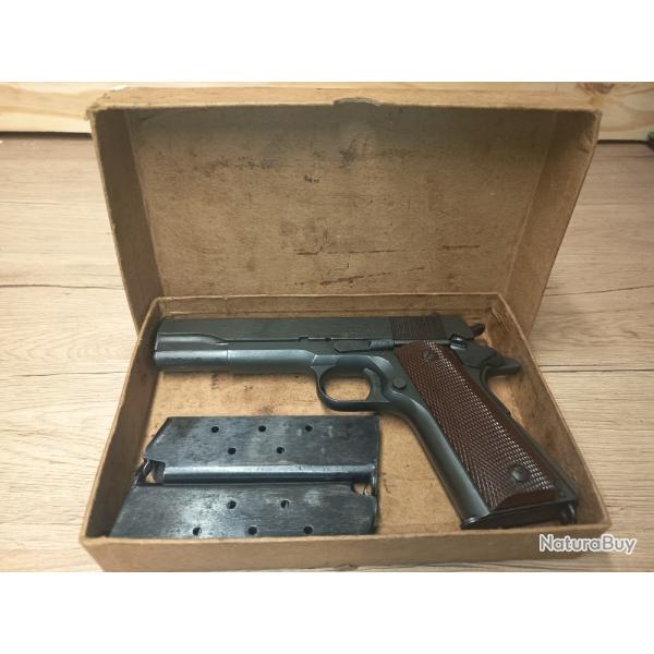 Exceptionnel Pistolet Remington Rand 1911 A1 (1944) - Origine R�sistance Bretagne (Finist�re)