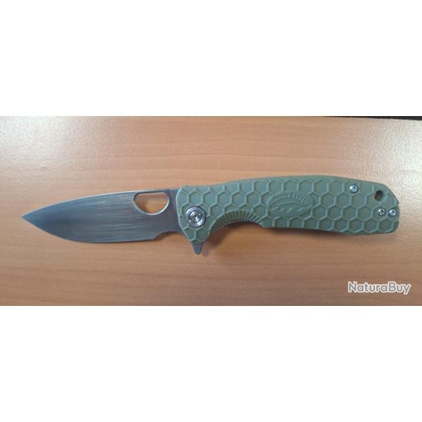 Couteau pliant Honey Badger Small Flipper Vert - Occasion