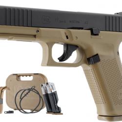 Umarex T4E Glock 17 Gen5 French Army - .43 avec 300 billes plastique 100 billes IRON 5CO2