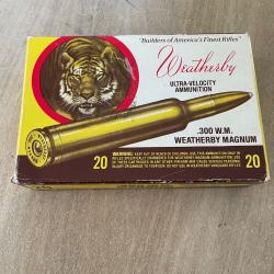 2 Bo&icirc;tes de cartouches &agrave; balles WEATHERBY cal 300 WEATHERBY MAG