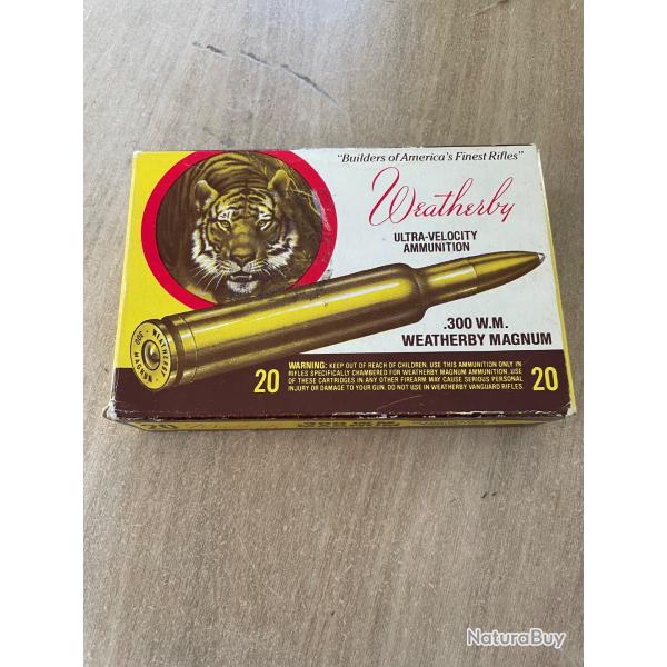 2 Bo�tes de cartouches � balles WEATHERBY cal 300 WEATHERBY MAG
