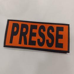 Scratch velcro poitrine PRESSE 11cmx5cm
