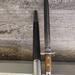 Rare ba&iuml;onnette anglaise p 1907 fabrication w.w.greener_raccourci d'Arsenal PM Lancaster Lanchester
