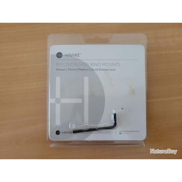 Colliers amovible M�dium HAWKE 30mm - 1� sans prix de r�serve !!