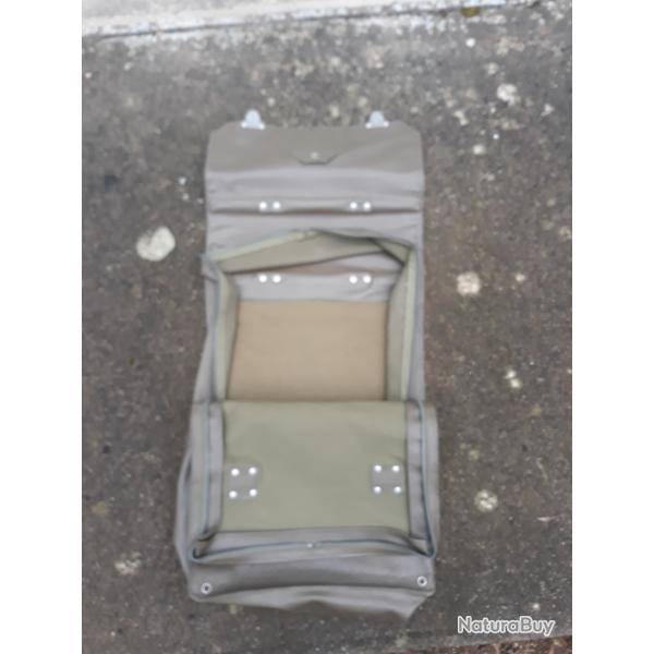 sacoche ancienne sac militaire reglable 2 position haute ou basse pour veste uniforme porte carte