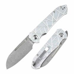 Couteau Tenable Rango Lame Damas Manche Aluminium Argent&eacute; Linerlock B1120A4